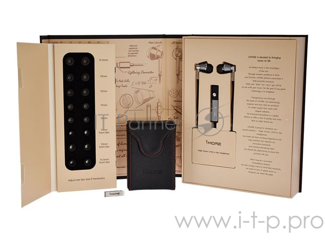 Наушники 1MORE Triple-Driver In-Ear Headphones E1001-Silver