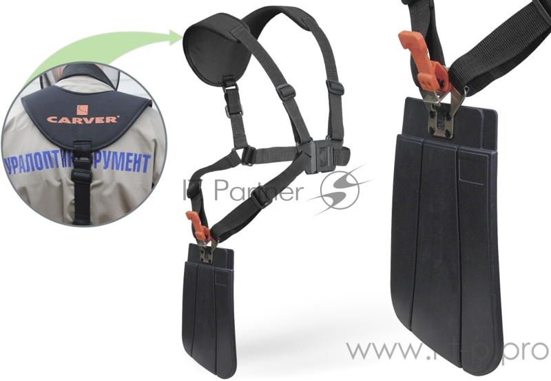 Мотокоса CARVER GBC-043MS 2.3лс 2х-тактный 43см3 0.95л нож 230мм леска2.4мм