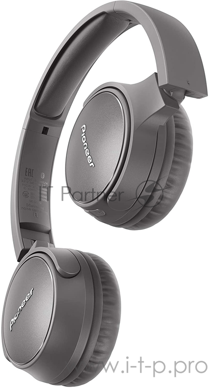 Гарнитура мониторные Pioneer SE-S6BN-H серый беспроводные bluetooth (оголовье)