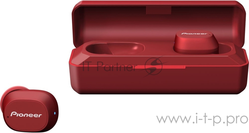Гарнитура вкладыши Pioneer SE-C5TW-R красный беспроводные bluetooth (в ушной раковине)