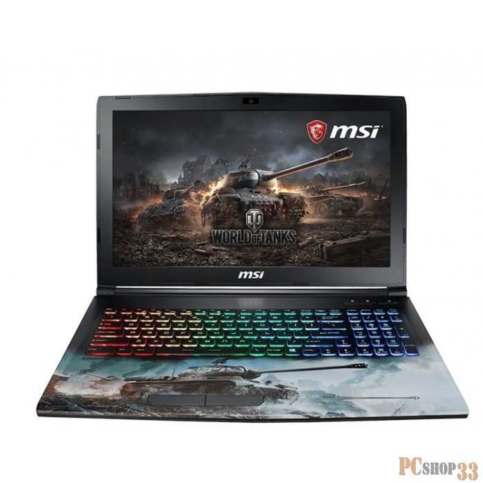 Ноутбук MSI GP62 8RD WOT Coffeelake i7-8750H/16GB DDR IV/1TB/no ODD/15.6 FHD/GTX 1050 Ti, 4GB GDDR5/WiFi+BT/Win 10/Black