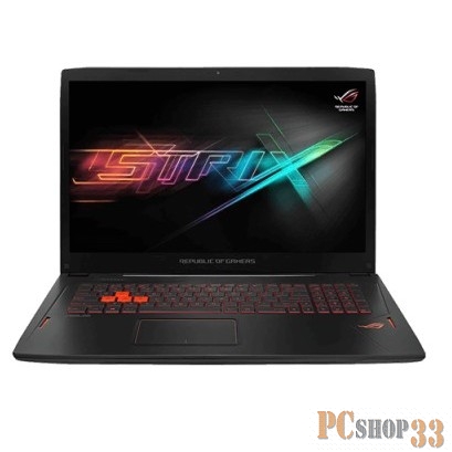 Ноутбук Asus GL702VM-GC458 i7-7700HQ (2.8)/8G/1T/17,3FHD AG IPS/NV GTX1060 3G/G-Sync/noODD/BT/ENDLESS (Black) Metal