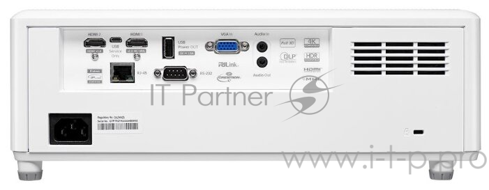 Лазерный проектор Optoma ZH403 DLP FullHD(1920*1080),4000 ANSI lm 300000:1IP6XTR 1.21-1.59:1 Zoom1.3x HDMIx2VGA x1 AudioIN x1AudioOUTx1USB-A 1.5ARS232RJ45USB-B10Wx130dB 5.5kg. белый