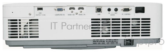 Лазерный проектор NEC PE455WL 3LCD, 4500 ANSI Lm, WXGA, 500 000:1, 2xHDMI, VGAin, USB A Viewer, RJ45, 3,5 audio IN/OUT, RS232, 1x20W, 9,7 кг.