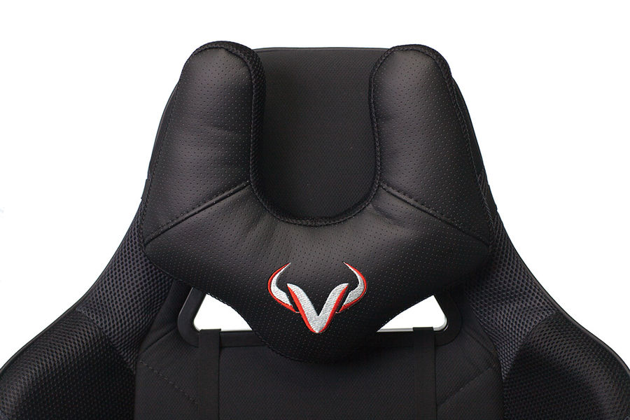 Кресло игровое Бюрократ VIKING 4 AERO BLACK EDITION черный искусст.кожа/ткань