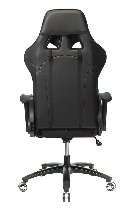 Кресло игровое Бюрократ VIKING 4 AERO BLACK EDITION черный искусст.кожа/ткань