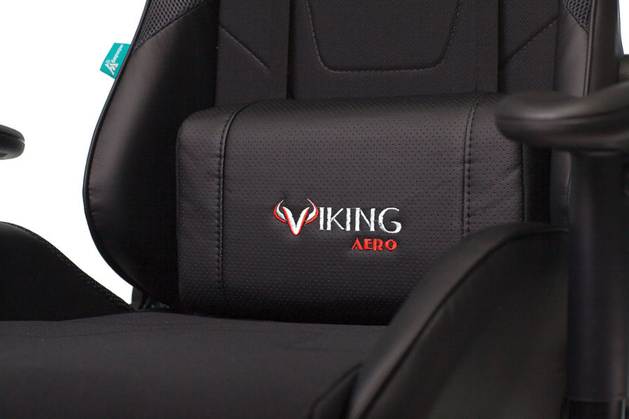 Кресло игровое Бюрократ VIKING 4 AERO BLACK EDITION черный искусст.кожа/ткань