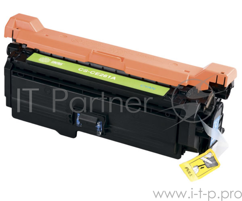 Картридж Cactus CS-CE261A для принтеров HP Сolor LaserJet CP4025/CP4525/CM4540 голубой 11000 стр.