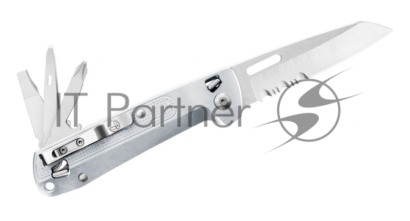 Мультитул Leatherman Free K2X (832654) 115мм 8функций серебристый/черный подар.коробка