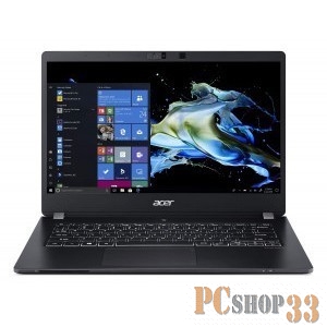 Ноутбук ACER TravelMate P6, 14 FHD (1920х1080) IPS, i7-10510U 1.80 GHz, 8+8 GB DDR4, 256GB PCIe NVMe SSD, UHD Graphics, WiFi, BT, IR camera, FPR, 60Wh, Win 10 Pro, 3 ОS, Black