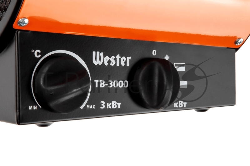 Тепловентилятор электрический Wester TB-3000 3кВт 300м3/ч 30м2 3.2кг