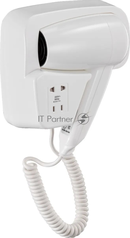 Фен для волос Puff-1200B 1405.002 1.2кВт белый с доп. розеткой