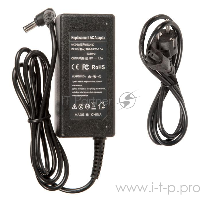 блок питания для монитора и телевизора LG 19V 1.3A, 6.5x4.5 мм