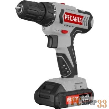 Дрель-шуруповерт Ресанта ДА-14-2Л аккум. патрон:быстрозажимной