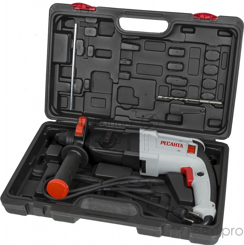 Перфоратор Ресанта П-30-900К патрон:SDS-plus уд.:4.3Дж 900Вт (кейс в комплекте)