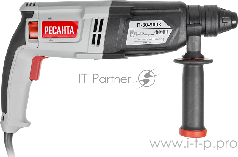 Перфоратор Ресанта П-30-900К патрон:SDS-plus уд.:4.3Дж 900Вт (кейс в комплекте)