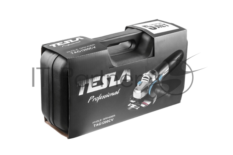 УШМ TESLA TAG1200CV 1200Вт 2000-9000об/мин 125мм кейс