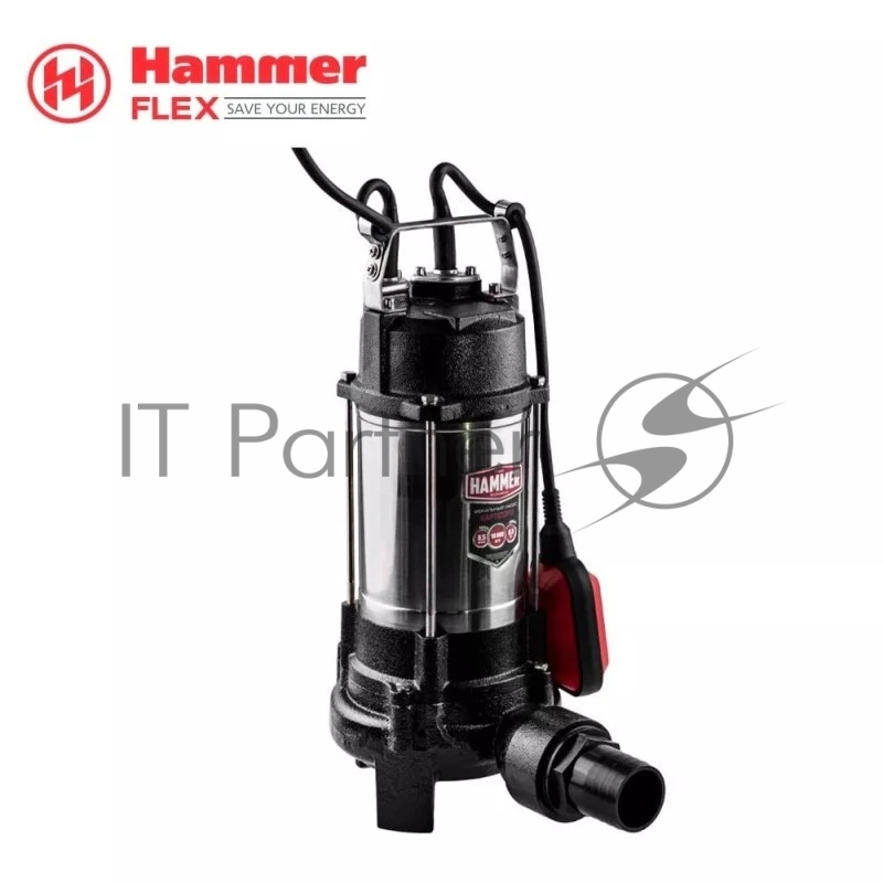 Насос фекальный Hammer NAP1100FD 1100Вт 16000л/ч высота 8,5м с ножами для измельчения