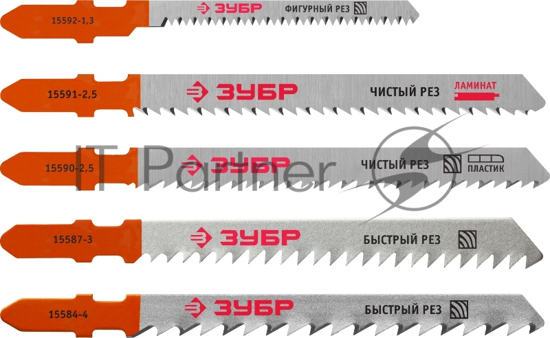 Набор пилок по дереву Зубр 1595-S5 5пред. (лобзики)
