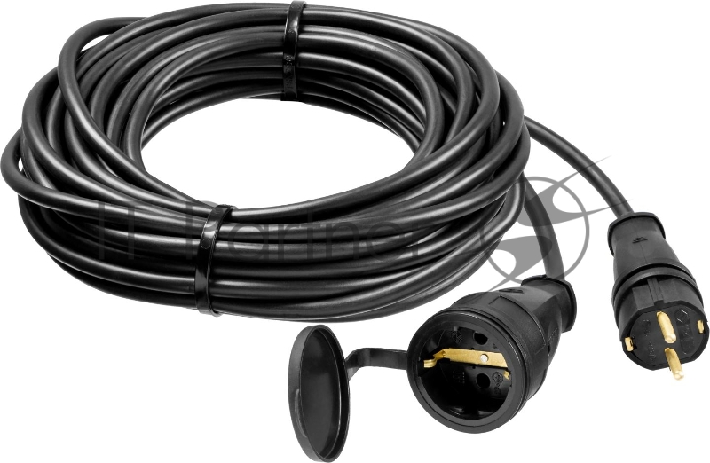 Удлинитель силовой Stayer 55026-10 3x1.5кв.мм 1розет. 10м КГ без катушки черный