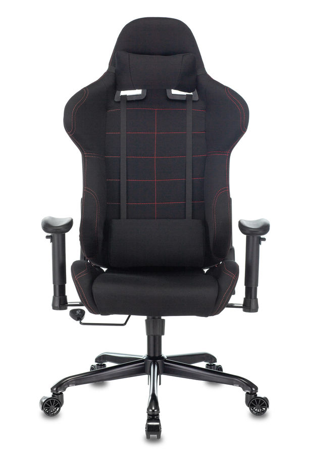 Кресло игровое Бюрократ 771N/BLACK-BL две подушки черный крестовина металл