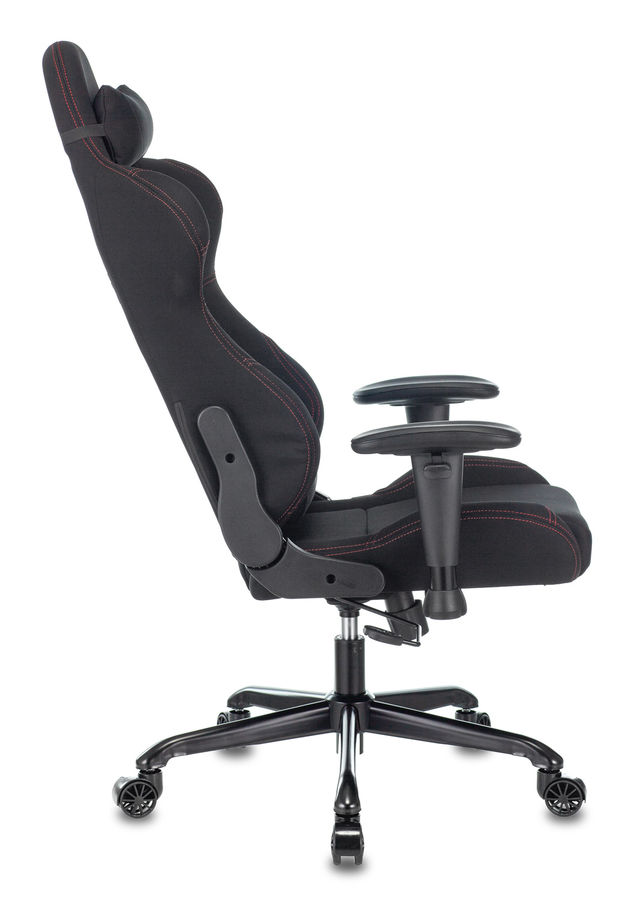 Кресло игровое Бюрократ 771N/BLACK-BL две подушки черный крестовина металл