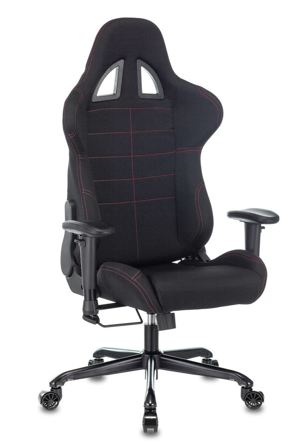 Кресло игровое Бюрократ 771N/BLACK-BL две подушки черный крестовина металл