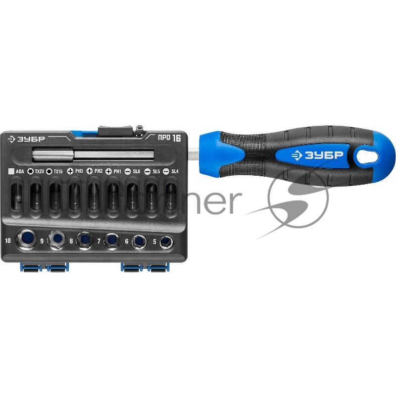 Набор отверточный Зубр 25216 16 предметов (жесткий кейс)