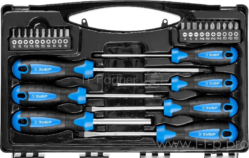 Набор отверточный Зубр 25240 27 предметов (жесткий кейс)