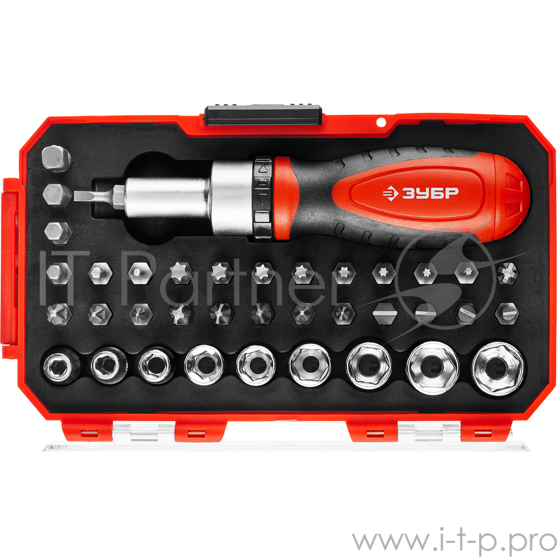 Набор инструментов Зубр 25165-H38 38 предметов (жесткий кейс)