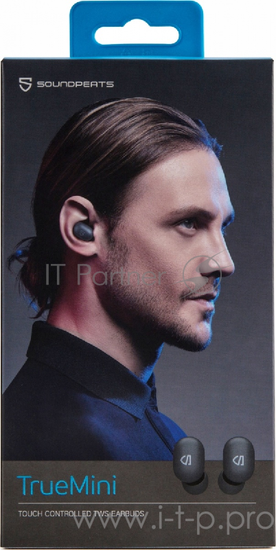 Наушники SoundPEATS TWS TrueMini Bluetooth 5.0, 310мАч,d7.2мм, IPX5,черный