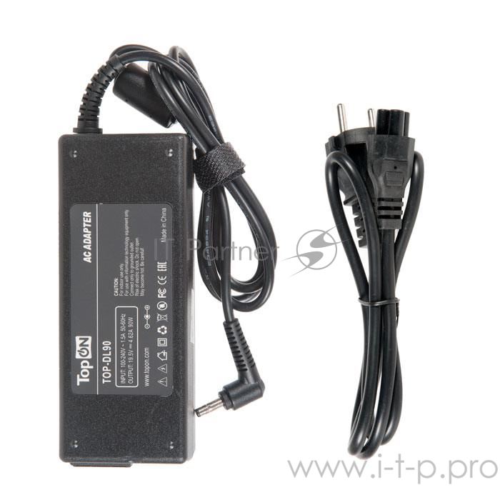 Блок питания для Dell 19.5V, 4.62А, 90W, 4.0х1.7