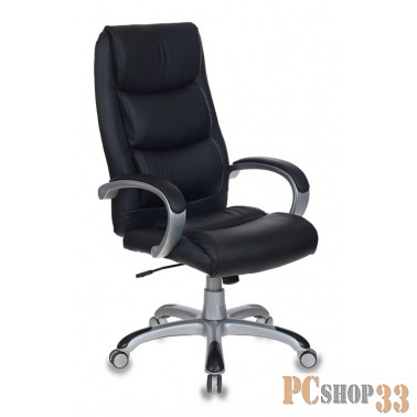 Кресло руководителя Бюрократ CH-S840N/BLACK черный искусственная кожа (пластик серебро)