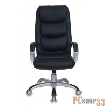 Кресло руководителя Бюрократ CH-S840N/BLACK черный искусственная кожа (пластик серебро)