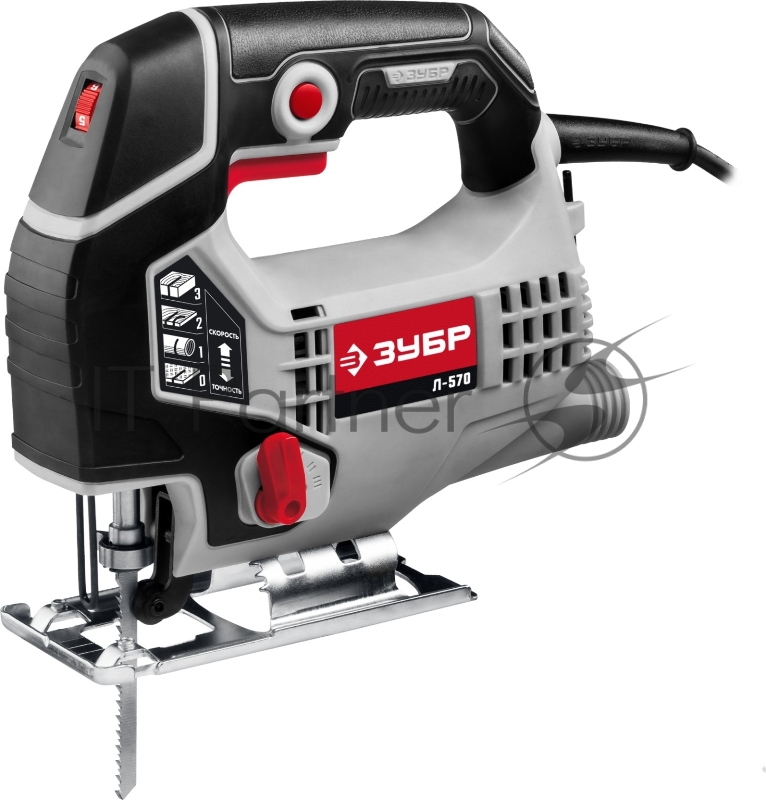 Лобзик Зубр Л-570 +1пил. 570Вт 3000ходов/мин от электросети