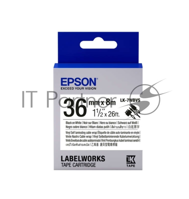 657014 Картридж EPSON с лентой LK-7WBVS