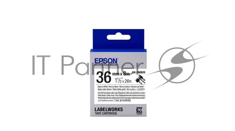 657014 Картридж EPSON с лентой LK-7WBVS
