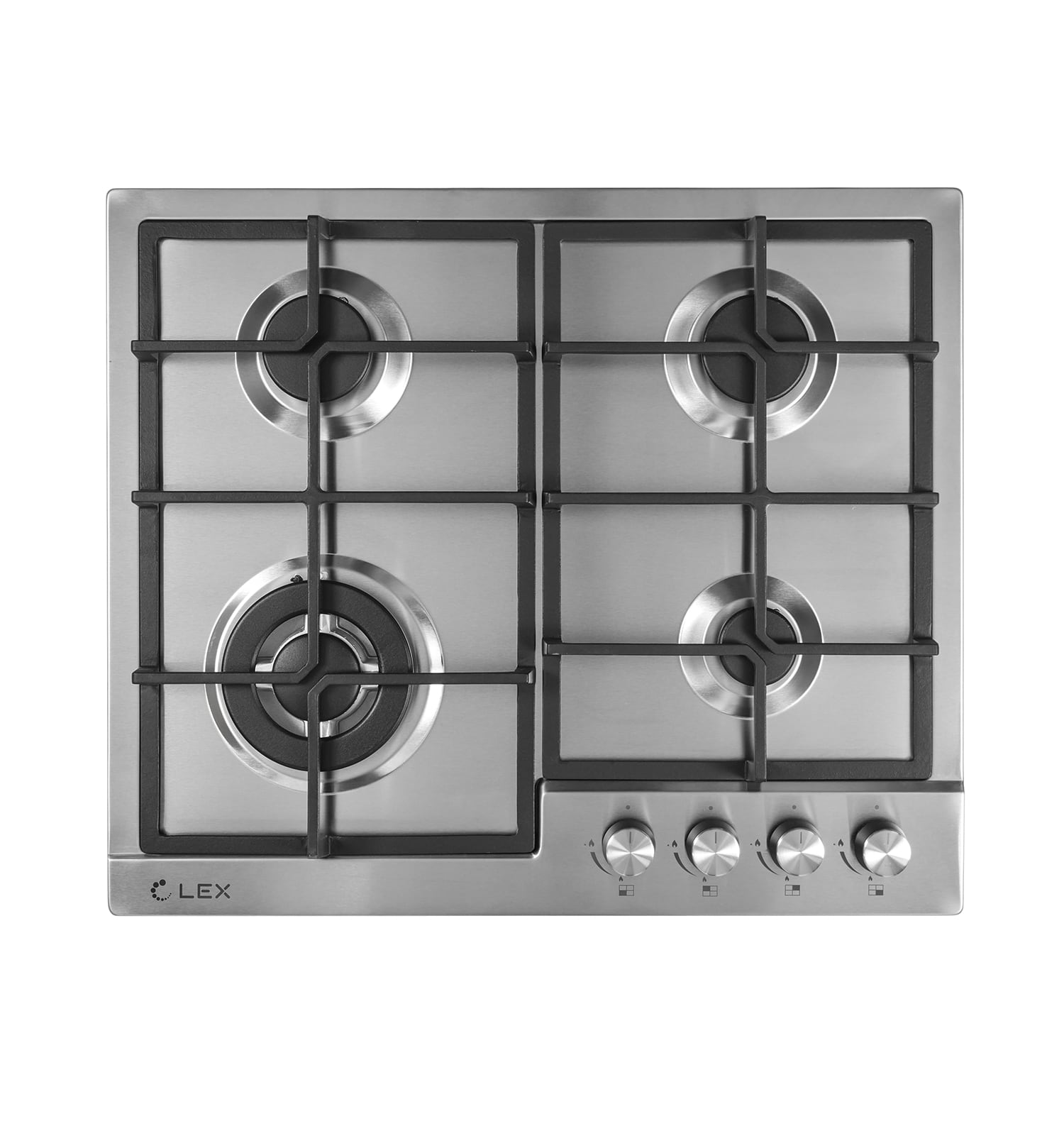 Газовая варочная поверхность Lex GVS 640 IX нержавеющая сталь