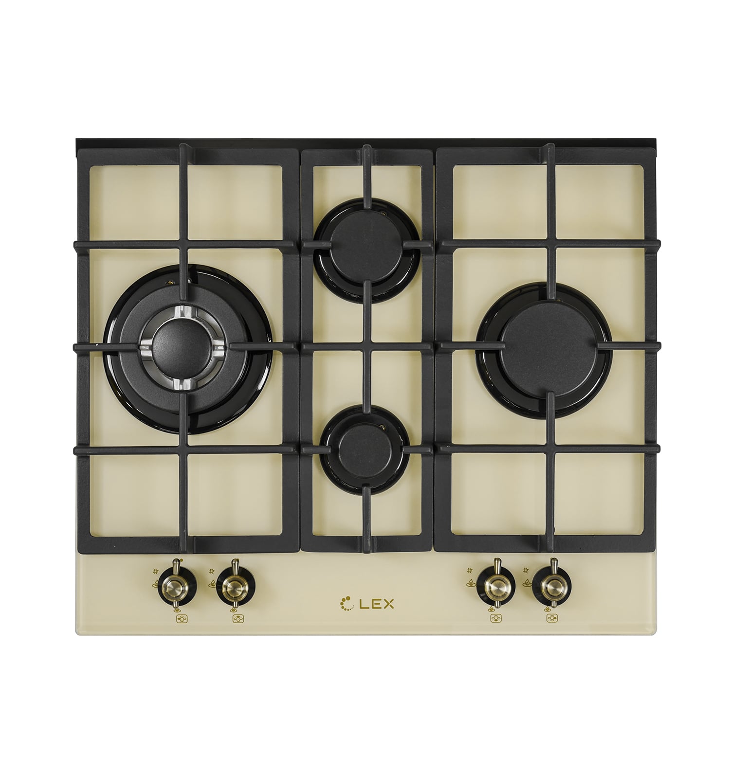 Газовая варочная поверхность Lex GVG 643 C IV слоновая кость