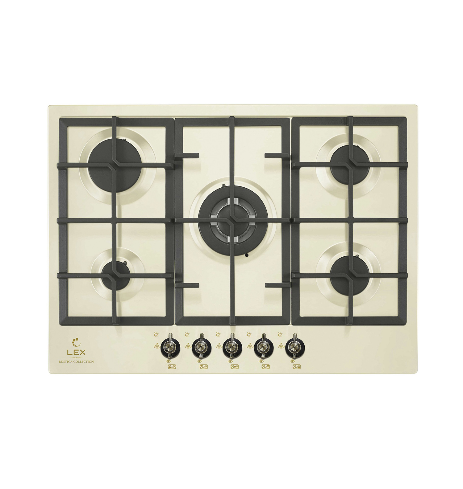 Газовая варочная поверхность Lex GVE 750C IV слоновая кость