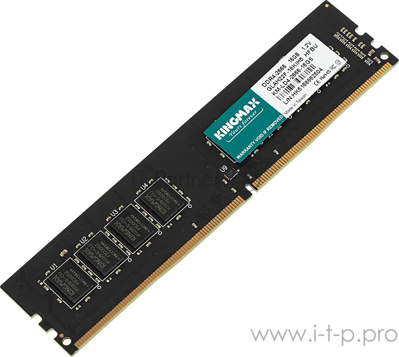 Память DDR4 16Gb 2666MHz Kingmax KM-LD4-2666-16GS RTL PC4-21300 CL19 DIMM 288-pin 1.2В