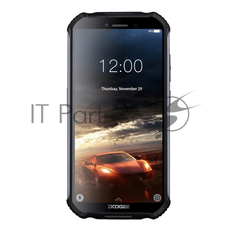 Смартфон Doogee S40 Mineral Black, 5.5 18:9 480 x 960, 1.5GHz, 4 Core, 2GB RAM, 16GB, up to 64GB flash, 5Mpix+8Mpix/5Mpix, 2 Sim, 2G, 3G, LTE, BT, Wi-Fi, NFC, GPS, Micro-USB, 4650 мА·ч, Android 9.0 (Pie), 238 г, 158,2 ммx79 ммx14,1 мм, IP68, IP69K,