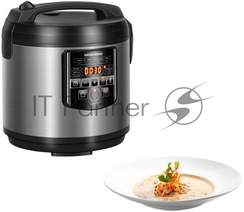 Мультиварка Redmond RMC-M38 5л 860Вт черный/серебристый