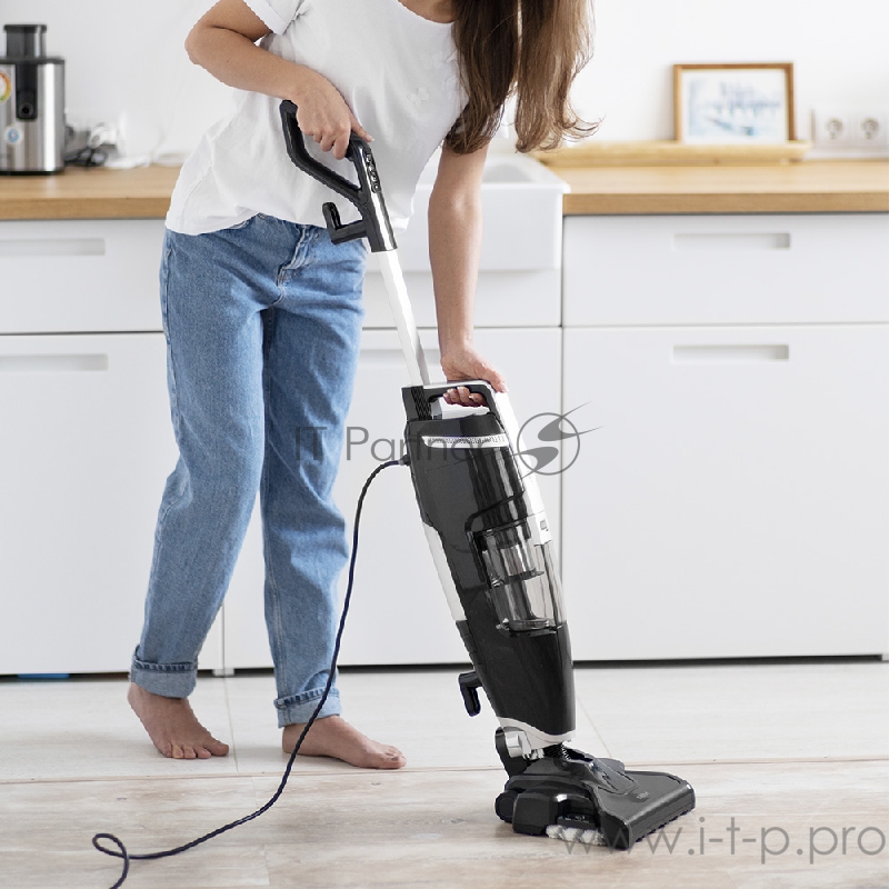 Вертикальный паровой пылесос «2 в 1» Kitfort 575-1-КТ Мощность 1600 Вт.Пылесборник 1,1 л.чёрный