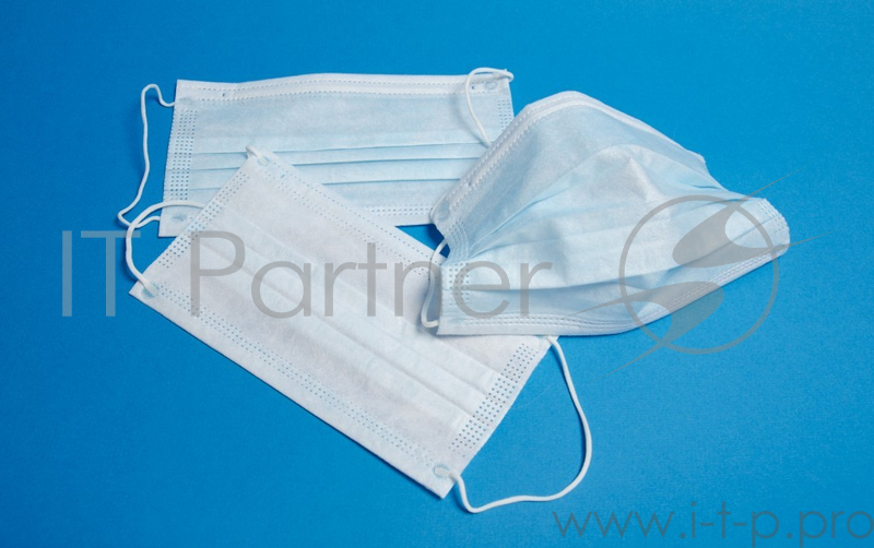 Маска защитная трёхслойная (не медицинская) уп 100шт цена за шт