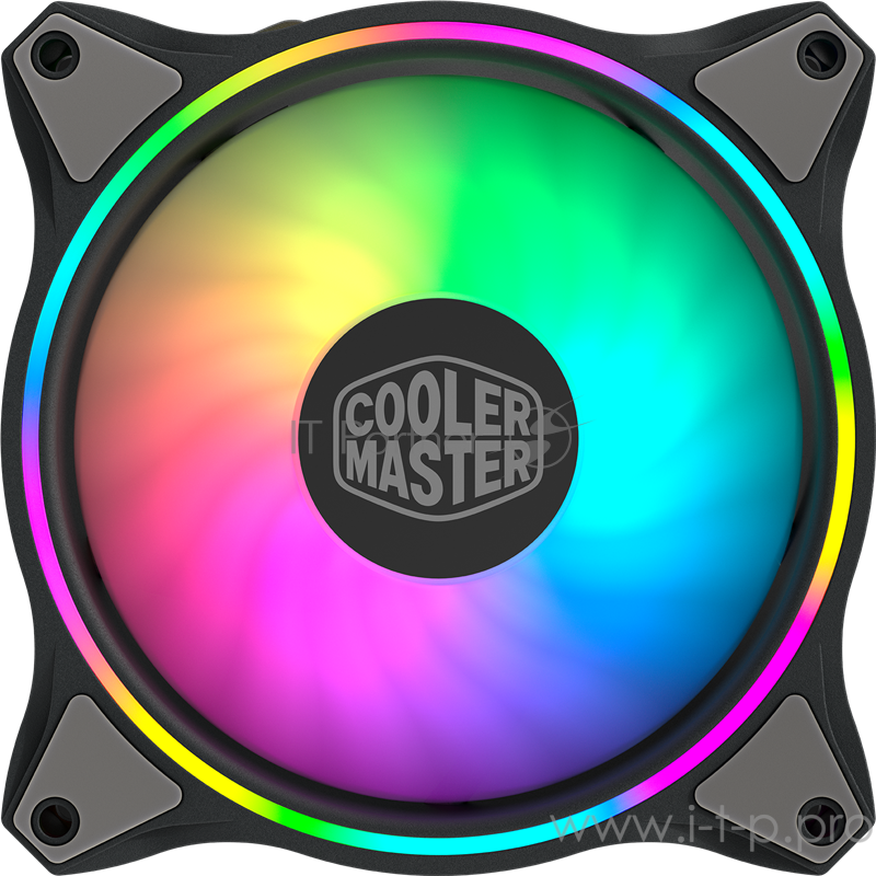 Кулера для корпуса 1 Ватт Cooler Master MASTERFAN MF120 HALO, 120mm, 4-Pin (PWM), ARGB
