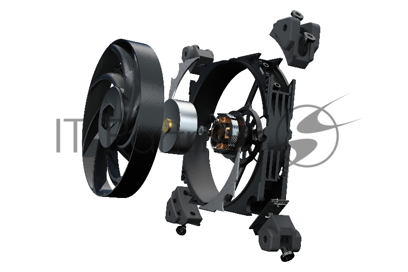 Кулер для корпуса 1 Ватт Cooler Master MasterFan SF120M No LED Fan (4pin PWM)