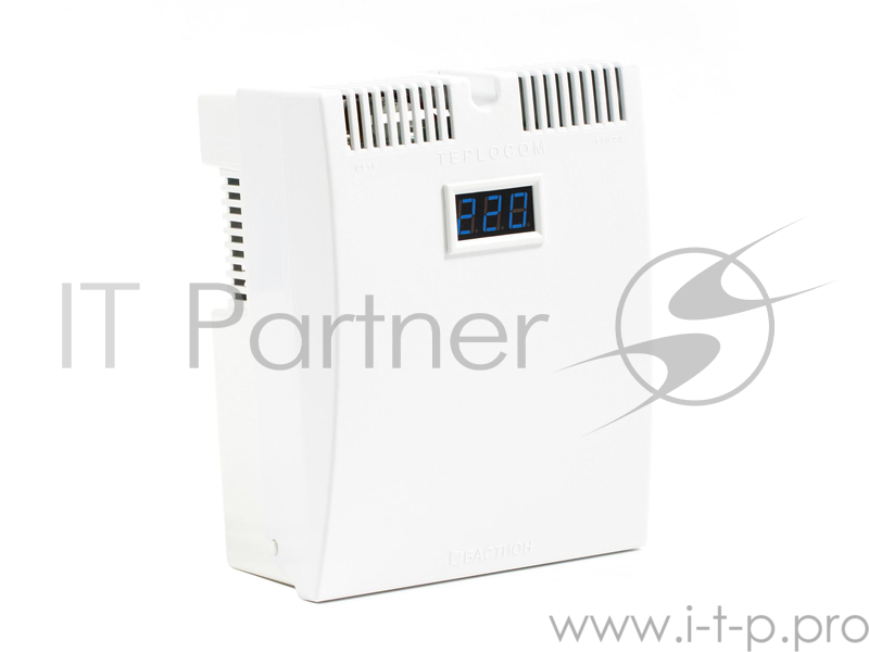 Стабилизатор TEPLOCOM ST 888-И сетевого напряжения 220 в 888 ва с индикацией входного напряжения
