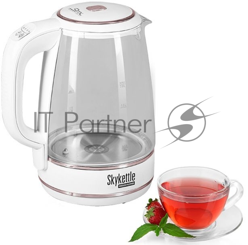 Чайник электрический Redmond RK-G203S 1.7л. 2200Вт белый