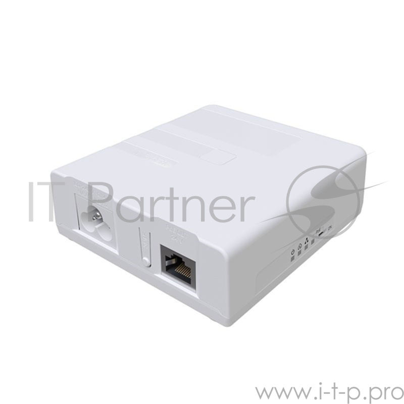 MikroTik PWR-LINE PRO (supports Data over Powerlines), one Gigabit Ethernet port with PoE-out, removable power cord